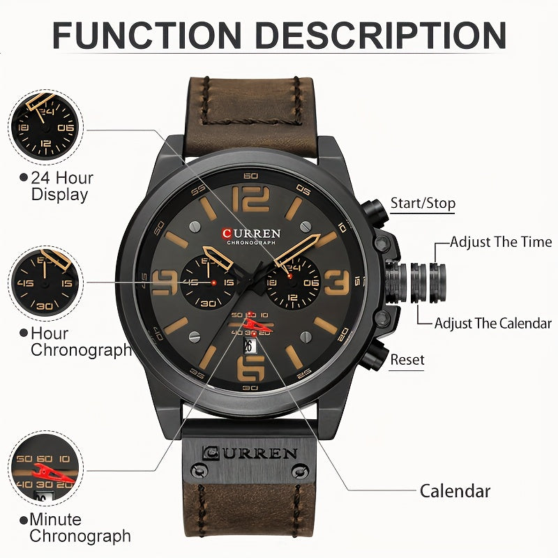 CURREN Sport-Wasserdichte Uhr