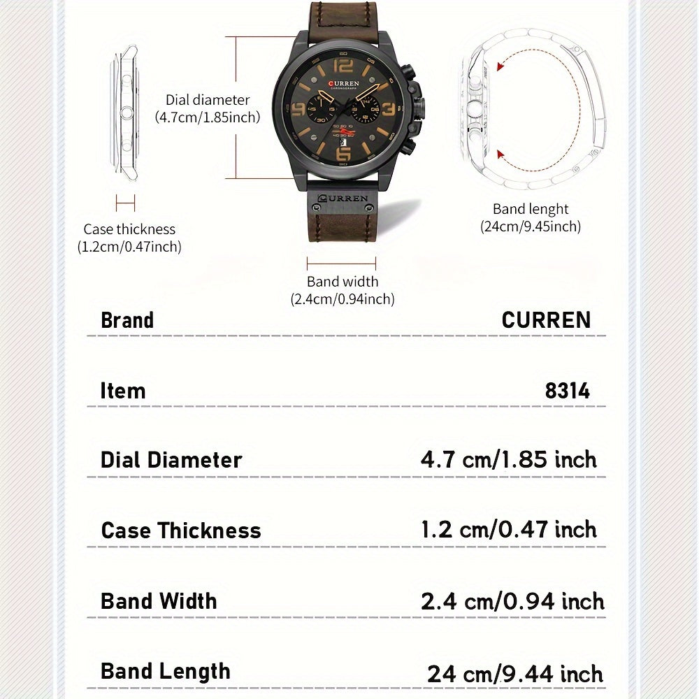 CURREN Sport-Wasserdichte Uhr