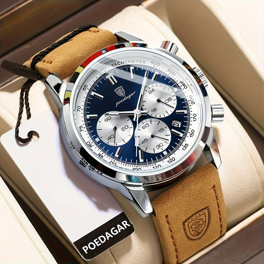 POEDAGAR Luxus-Chronographenuhr