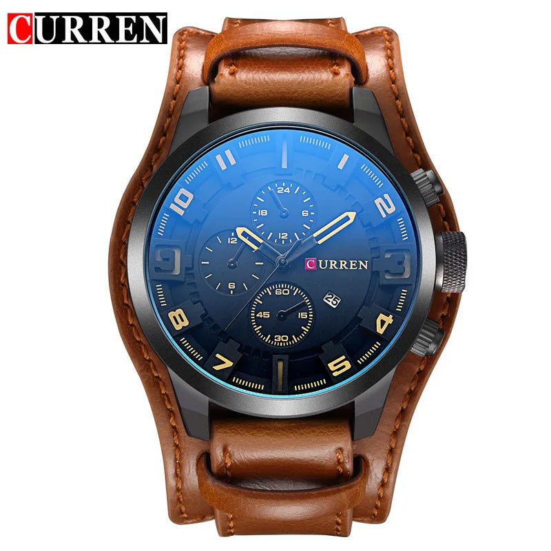 Neue Uhren CURREN Luxusmarke Herrenuhr Lederarmband Mode Quarzuhr Casual Sport Armbanduhr Datum Uhr Uhren 8225