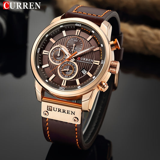 CURREN Sport-Lederuhr