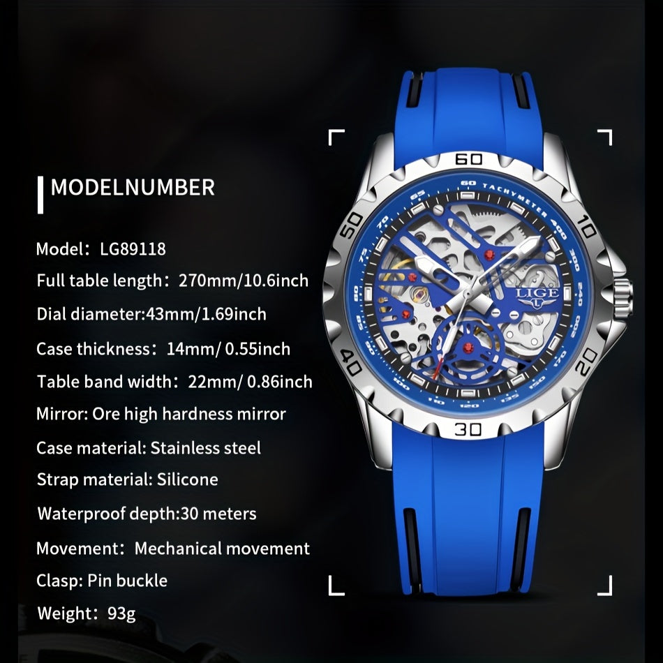 LIGE Automatische mechanische Uhr