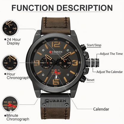 CURREN Sport-Wasserdichte Uhr