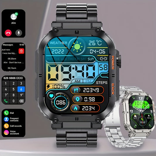 Men's Smart Watch, Smart Wristband with Wireless Calls, Wireless Music