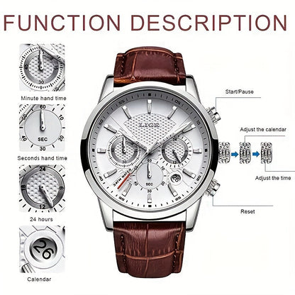 Luxuriöse Quarz-Business-Uhr