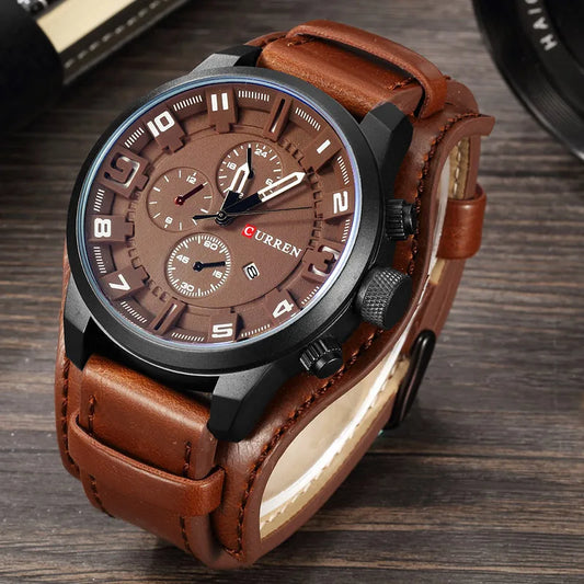 Neue Uhren CURREN Luxusmarke Herrenuhr Lederarmband Mode Quarzuhr Casual Sport Armbanduhr Datum Uhr Uhren 8225