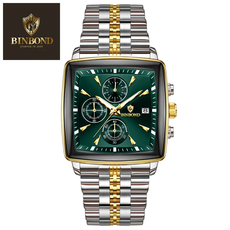 Binbond – Luxuriöse quadratische Uhr