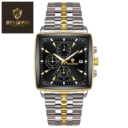 Binbond – Luxuriöse quadratische Uhr