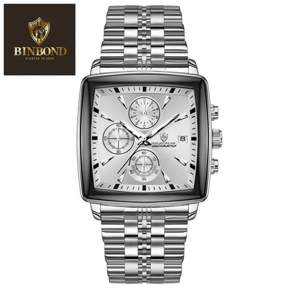 Binbond – Luxuriöse quadratische Uhr