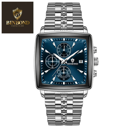 Binbond – Luxuriöse quadratische Uhr