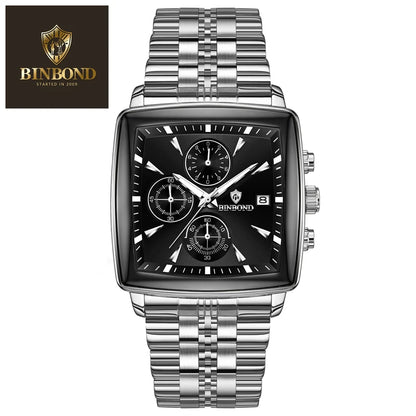 Binbond – Luxuriöse quadratische Uhr