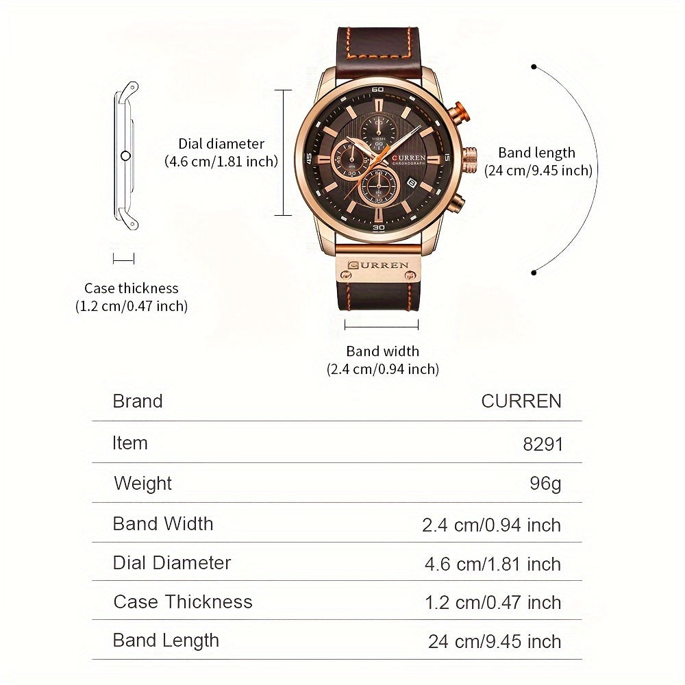 CURREN Sport-Lederuhr